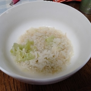 野菜もしっかり採れる★「キャベツ粥」